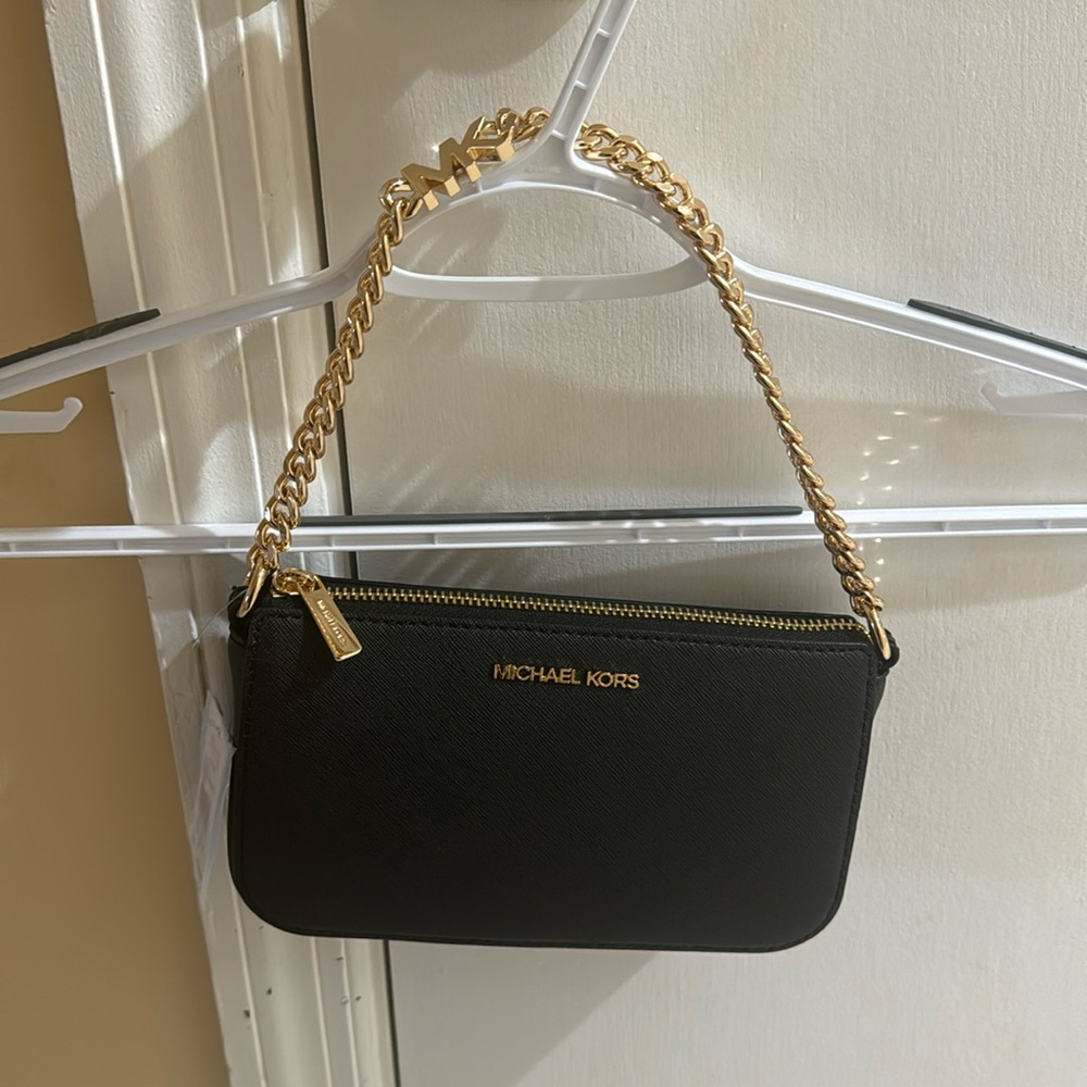 Black/Gold chained Michael Kors purse